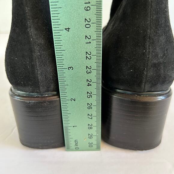 Vintage Krizia By Ilga Suede Ankle Boots Women's Sz 37 1/2 (US Sz 7) - Picture 5 of 10